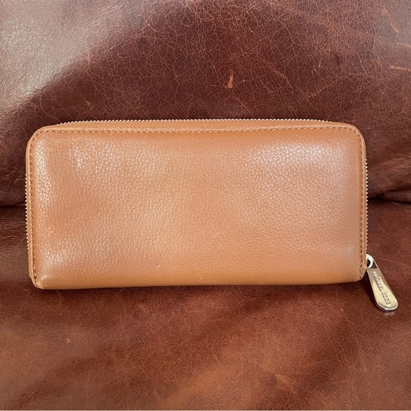 Michael Kors Genuine Leather Zip Around Continental Wallet - Picture 9 of 14